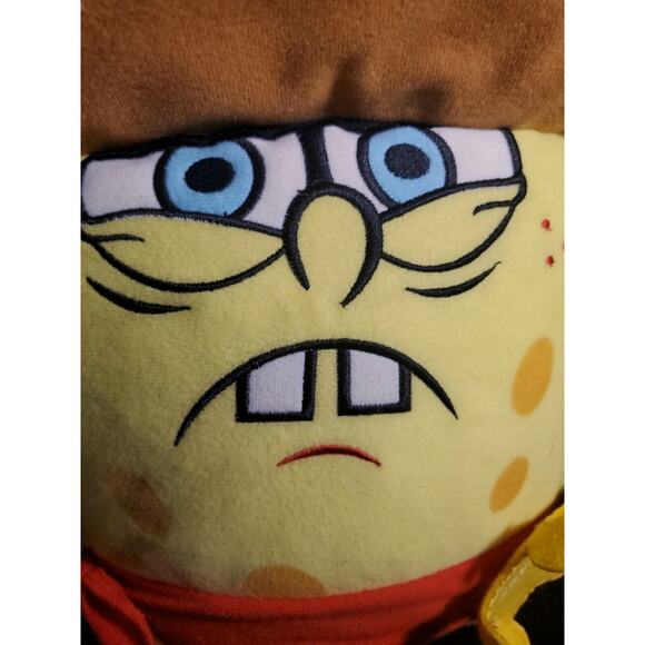 BIG NICKELODEON SPONGEBOB SQUAREPANTS 2006 VIACOM COWBOY HATS SCARF BOOTS PLUSH - Picture 3 of 3